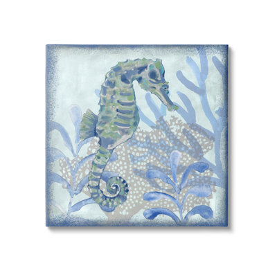 «Seahorse Underwater Coral Botanicals», art mural par Erica Christopher