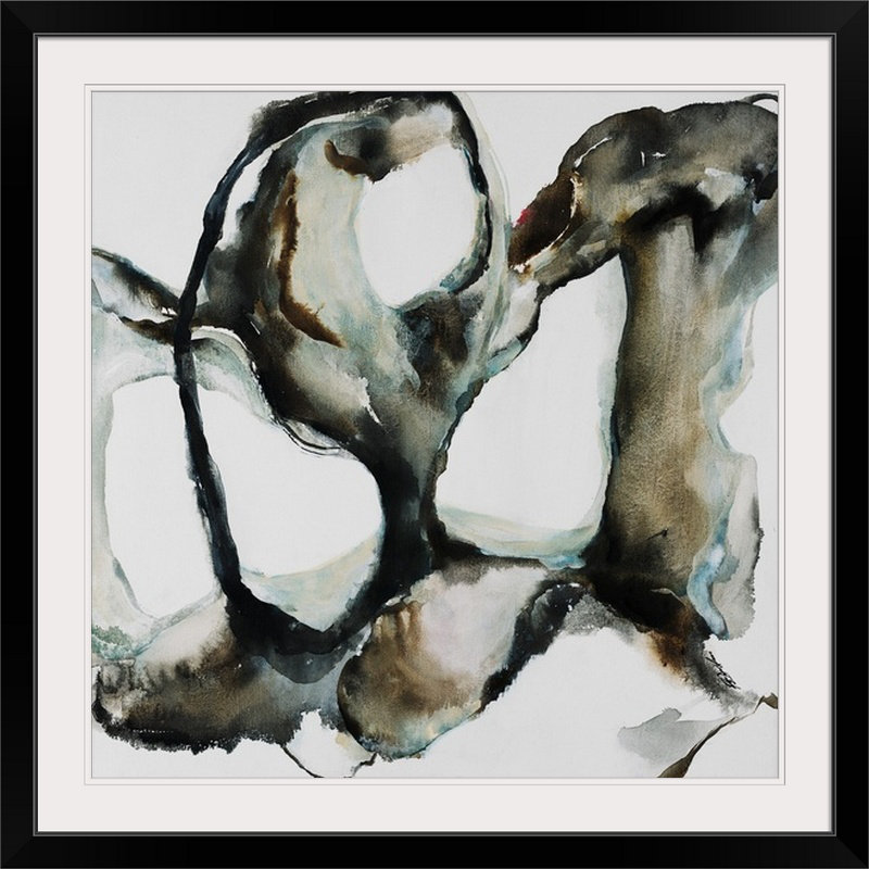 « i » farrell douglass, reproduction d’art Paleo, Cadre noir, H 32 po x l 32 po x P 1 po