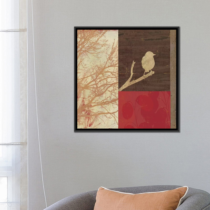« perché ii », reproduction sur toile, H 18 po x l 18 po x P 1,5 po, Toile avec cadre noir, Pas de tapis