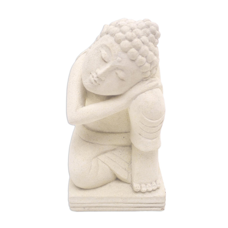 Buddha's Blissful Sleep Sandstone Figurine