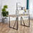 55.1"X31.4"X29.9" Rectangular Dining Table For 6, Industrial Style, 1.5" Thick Tabletop With Black Metal Legs, Kitchen And Living Room Table, 55.1"X31.4"X29.9", Fits 4-6, Space