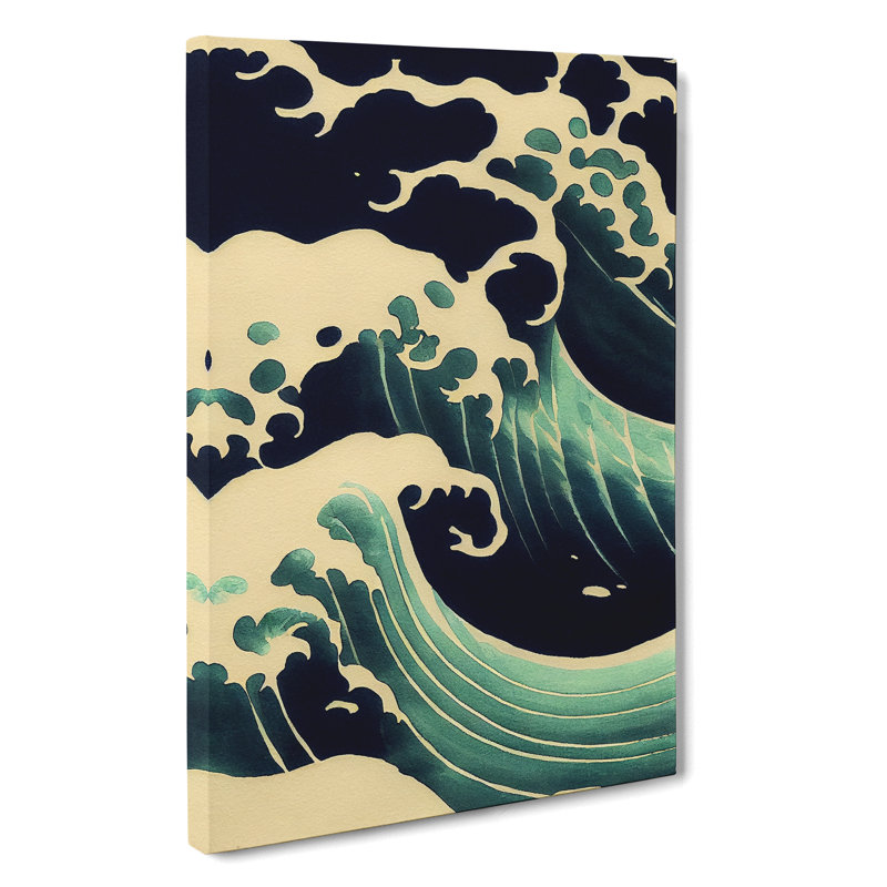 Awesome Japanese Wave - Wrapped Canvas Print, 50cm H x 35cm W x 3cm D