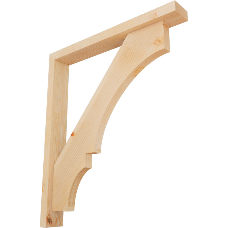 Support de bloc Balboa avec entretoise décalée, 30 x 26, Sapin Douglas de l 3 1/2 (lisse)