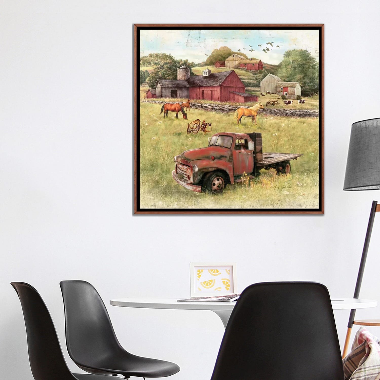 Bless international Barns And Old Truck Framed by Greg  Company Print  Wayfair