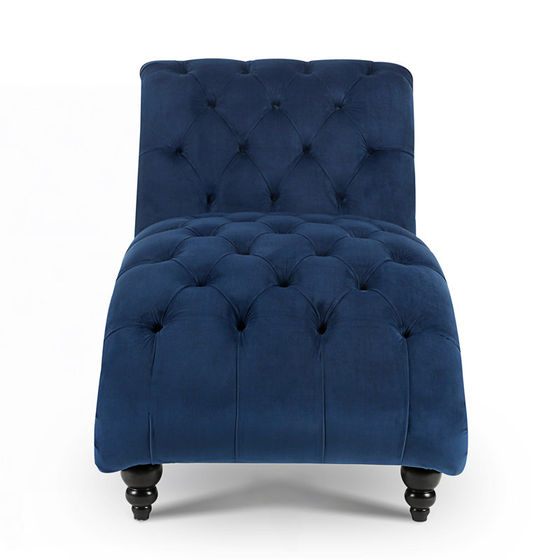 Chaise longue sans accoudoirs touffetée