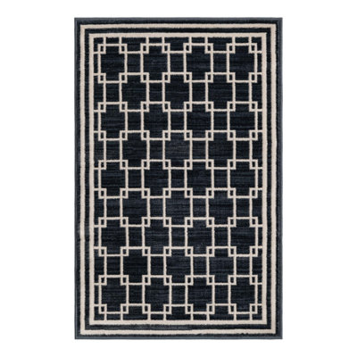 Jill Zarin Metropolitan Uptown Rug Navy Blue
