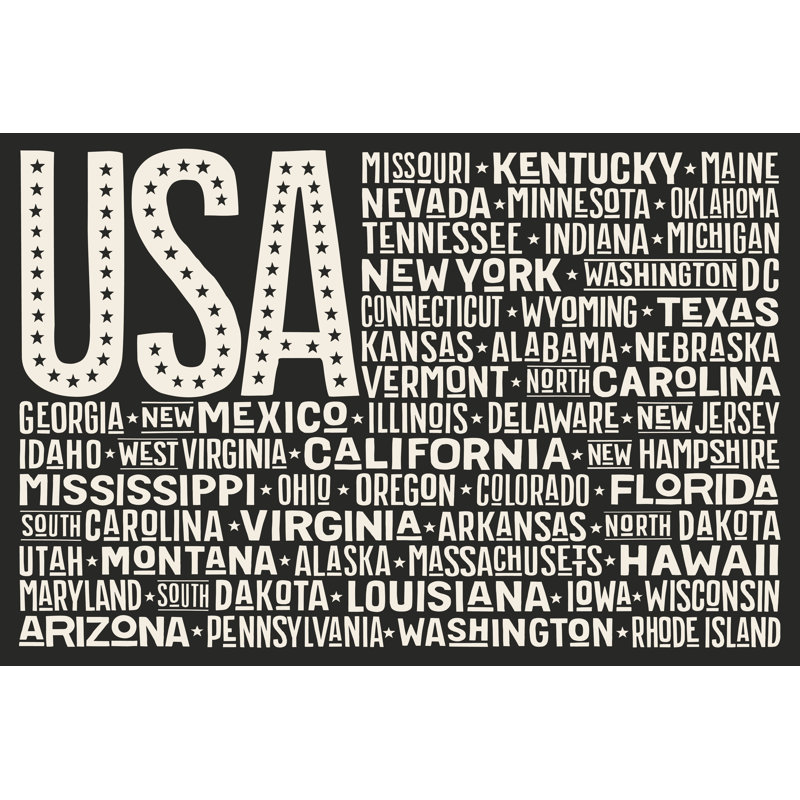 United States Of America Flag - Wrapped Canvas Print, 20cm H x 30cm W x 3.8cm D