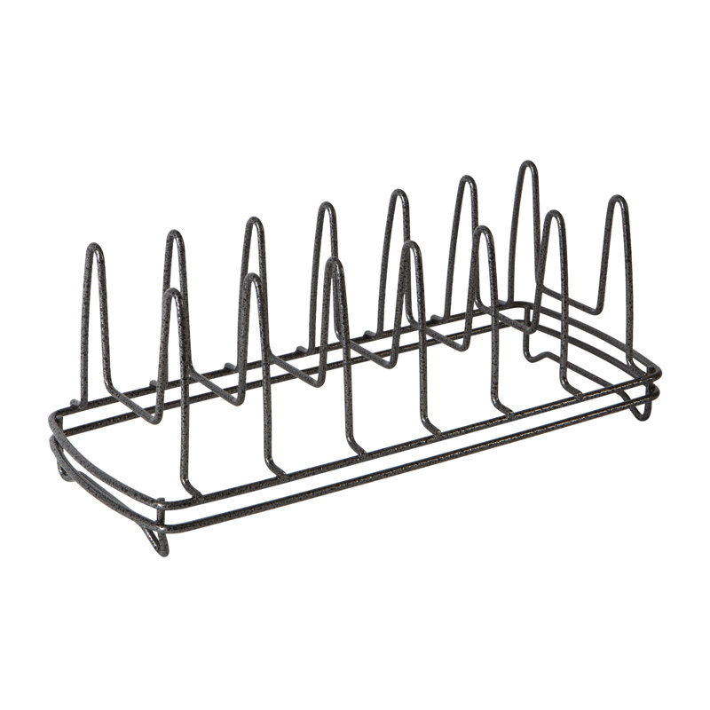 Speckled Lid Shelving Rack, Black