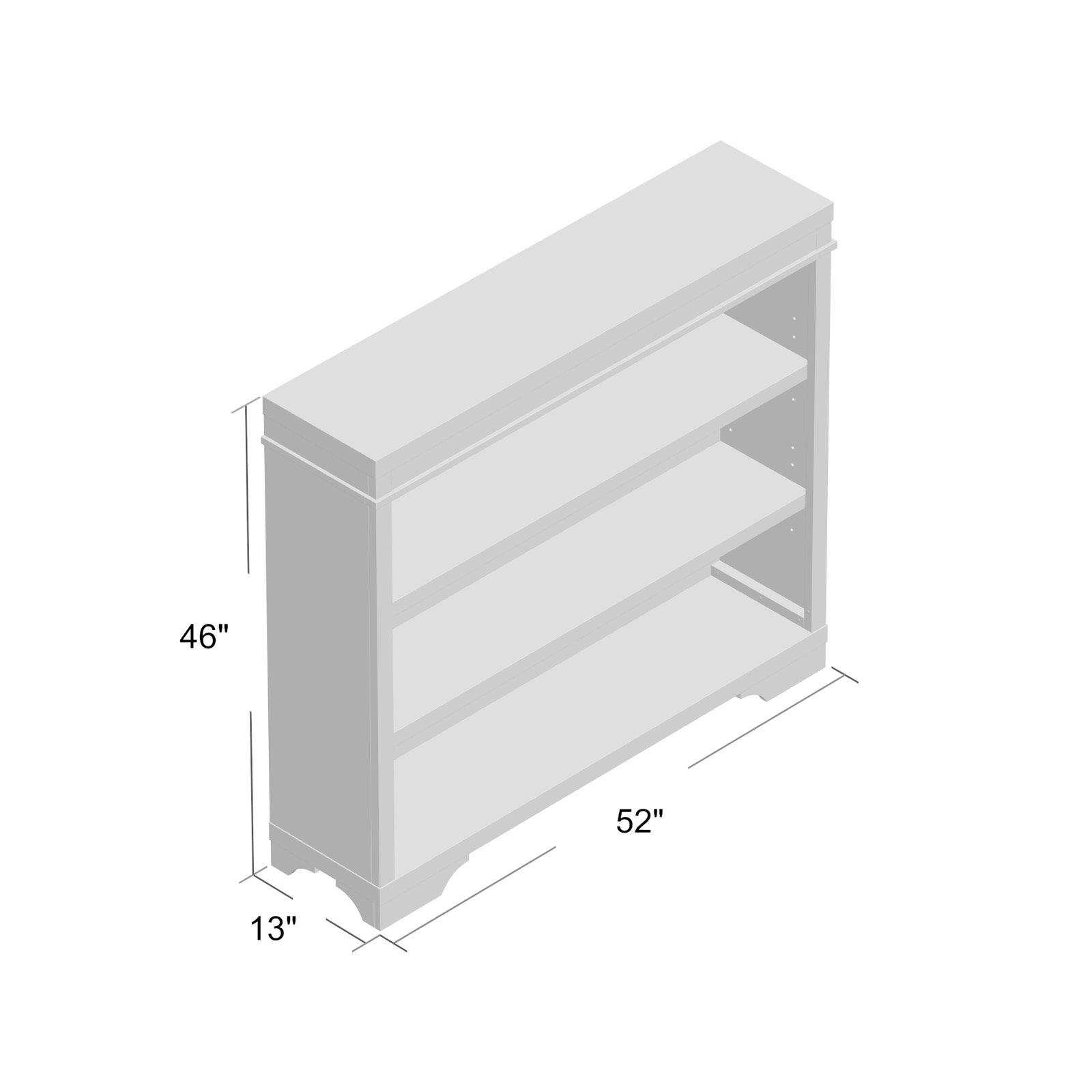 Danbury Wide Bookcase