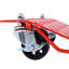Chariot de voiture, chariot de roue robuste, 4 piquets de voiture avec roues, capacité de 6000 lb, rouge