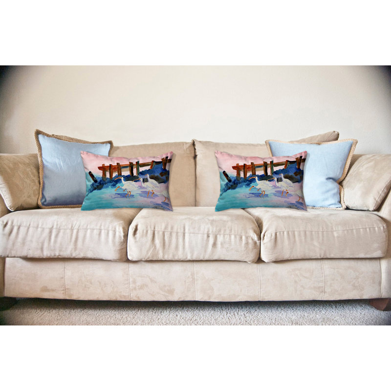  Coussin Ibises, 16 po x 20 po