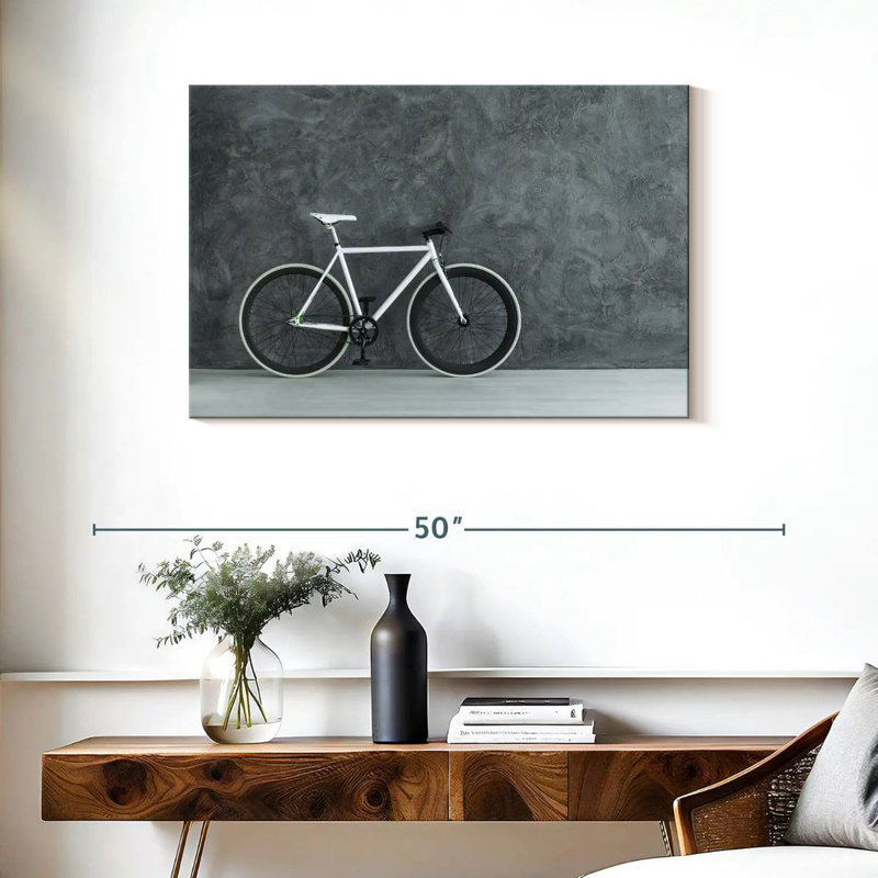 Vélo blanc Mehar, H 24 po x l 36 po