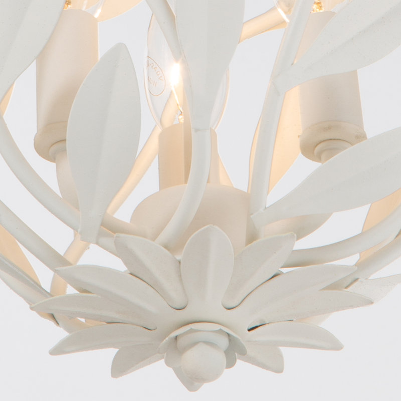 Lustre blanc mat 9 po Dosch, Blanc