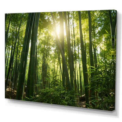 «Dynamic Light Bamboo Grove II» sur toile