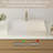36" Wall Mounted Bathroom Sink Solid Surface Rectangular Vessel Sink