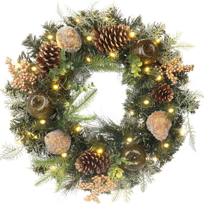Faux 13.8'' Wreath