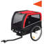 Remorque de vélo pour chien, chariot de transport pour animal de compagnie avec pneus gonflables de 20 po, roues à dégagement rapide, réflecteurs, drapeau-134673265