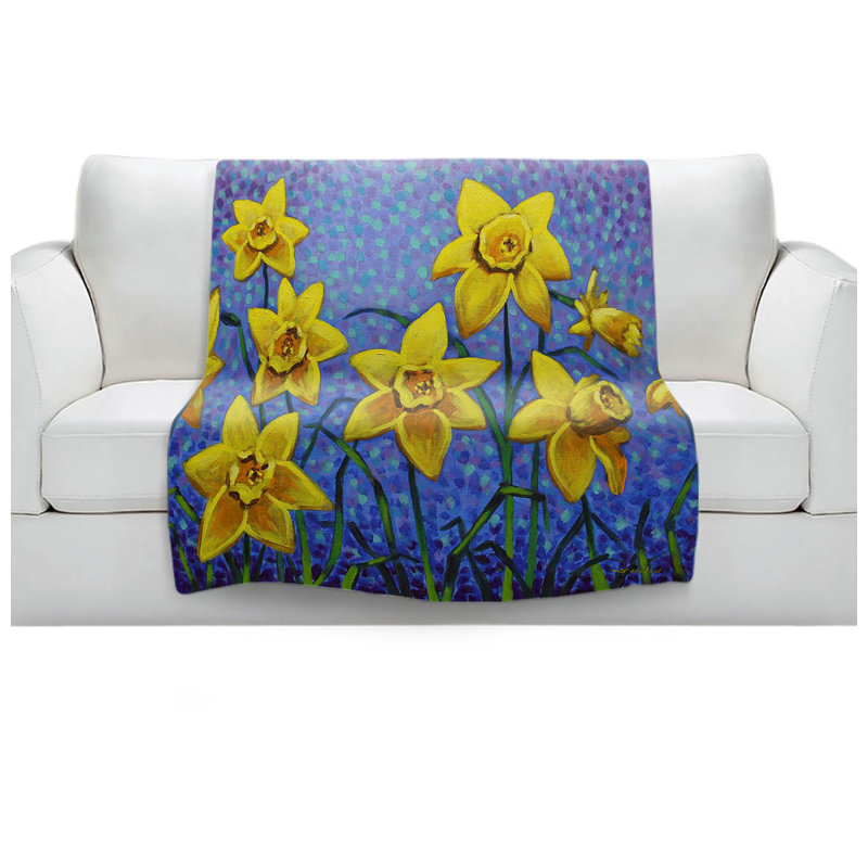 Couverture sherpa doux spring daffs iii, l 51 po x L 60 po