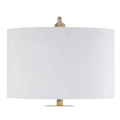 Tenaya 33" White Distressed Table Lamp