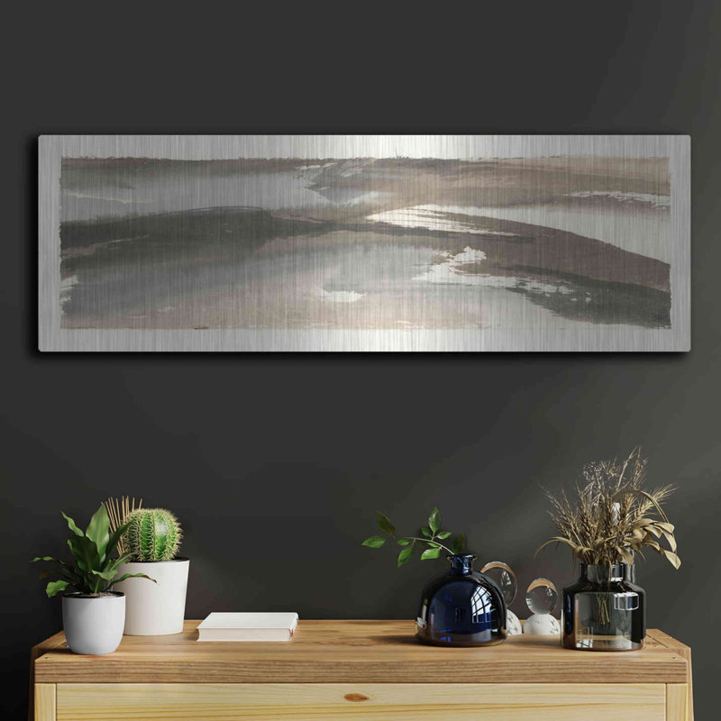 Brayden Studio «Brushscape VI» par Chris Paschke, art mural en métal, H 12 po x l 36 po