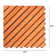12-Diagonal Slat Eucalyptus Interlocking Deck Tile (Set Of 10 Tiles)