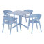 Ensemble repas carré pour 4 personnes-279593945
