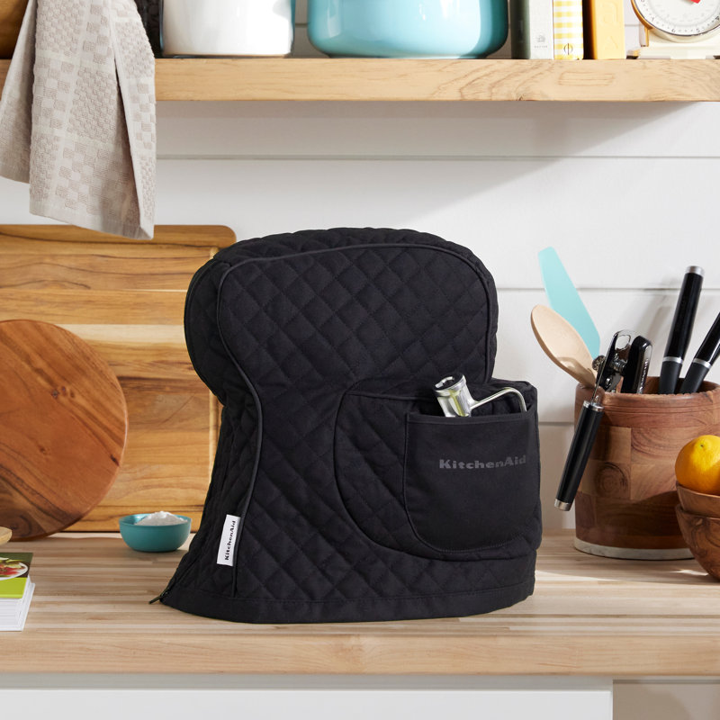 KitchenAid® Quilted Fitted Mixer Cover, Onyx Black