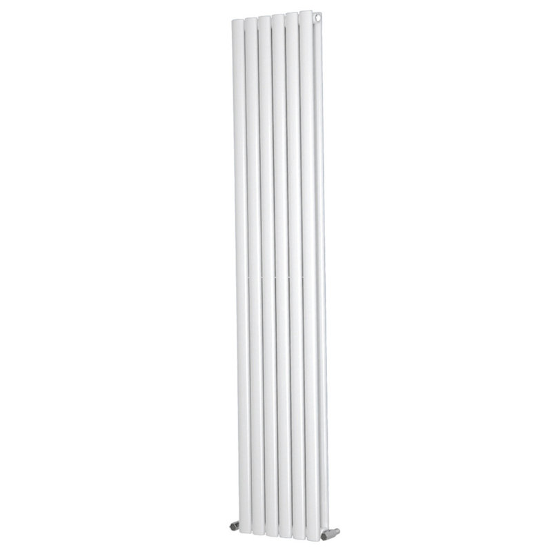 Shoshana Vertical Oval Panel Radiator, 1, 160cm H x 35.4cm W, Gloss White