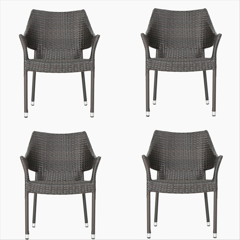Chaise d'extérieur en résine, 52637,00MBRN KD MP4