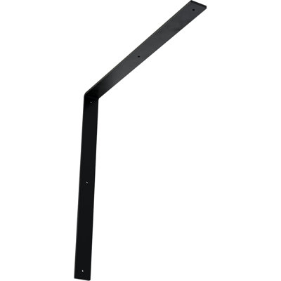 2"W x 24"D x 24"H Hamilton Steel Bracket, Powder Coated Black