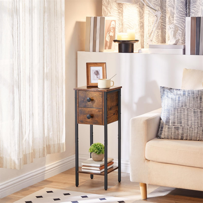 Andis 25cm W Metal Bedside Table