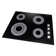 Cosmo 24 in. Electric Ceramic Glass Cooktop with 4 Elements, Dual Zone Element, Hot Surface Indicator Light and Control Knobs