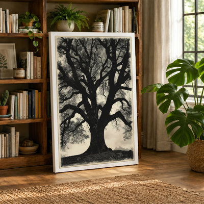 Ancient Tree Standing Botanical - Wrapped Canvas