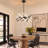 8‑Light Modern Geometric LED Chandelier Adjustable Hanging Ceiling Fixture