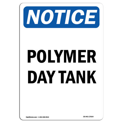 Polymer Day Tank Sign
