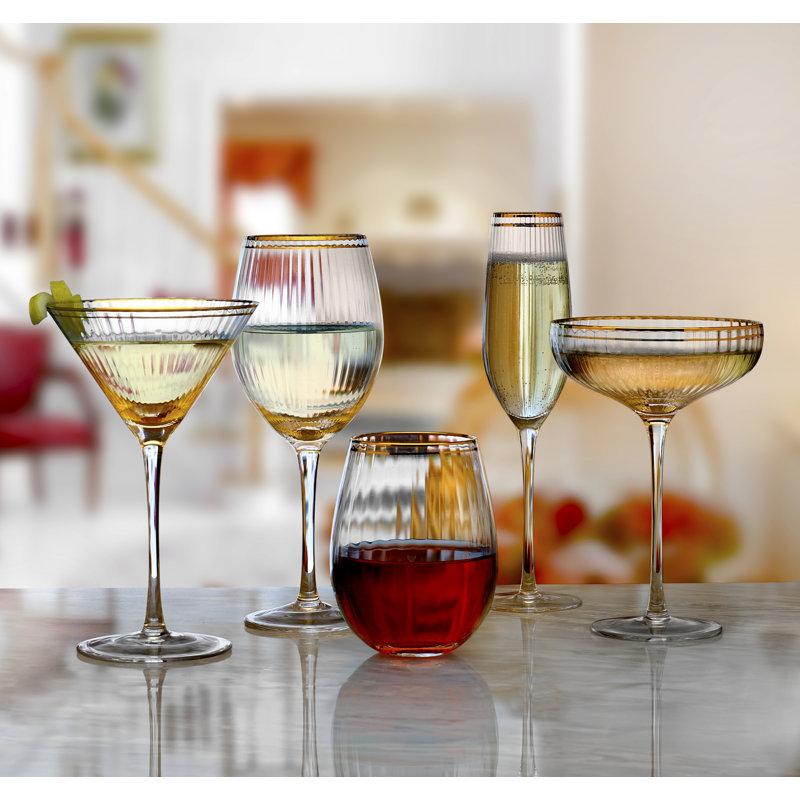 Gold Rocher All Purpose Wine Glasses