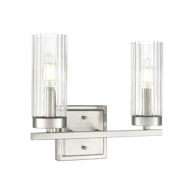 Turman 12.5" Wide 2-Light Vanity , Brushed Nickel