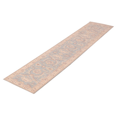 Tapis de couloir unique en laine noué à la main 2 pi 7 po x 11 pi 5 po nouvel âge Grajeda