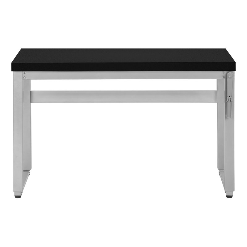 Bureau d'ordinateur, Noir / Gris argenté