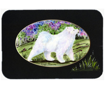 East Urban Home Samoyed Glass Cutting Board