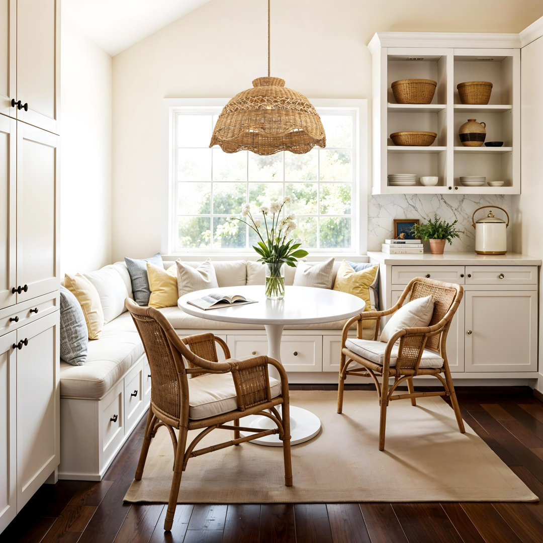 Antisha – 18'' & 22" Natural Brown Rattan Plug-In or Hardwired Pendant Light Fixture for Dining Room, Kitchen Island, Bedroom, or Covered Patio in Boho, Coastal, Japandi, and Farmhouse Styles Bay Isle Home™