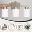 Luminaires de salle de bain en nickel brossé, miroir de meuble-lavabo moderne à 3 lumières, appliques murales avec abat-jour en verre givré (ampoules non incluses)