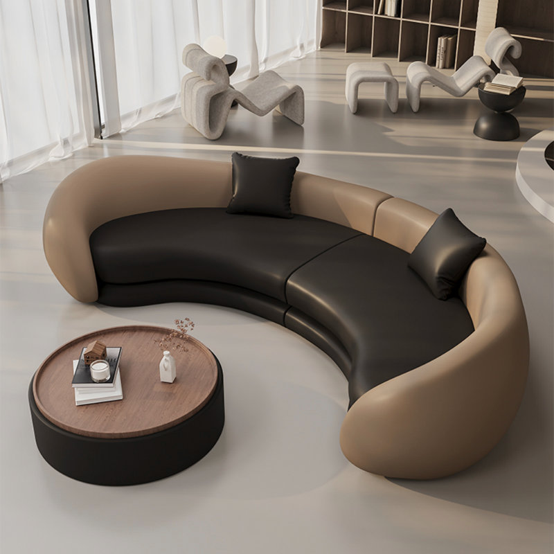 Modern Simple Light Luxury Design Black Sofa