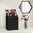 Makeup Organizer Case with Lipstick, Brush Holders, Medium, 7 Drawer, Black-281998622