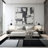Astika Woven Geometric Gray/White/Black Area Rug - Modern Rectangles Polypropylene Carpet for Living Room, Bedroom, or Office-1682988006