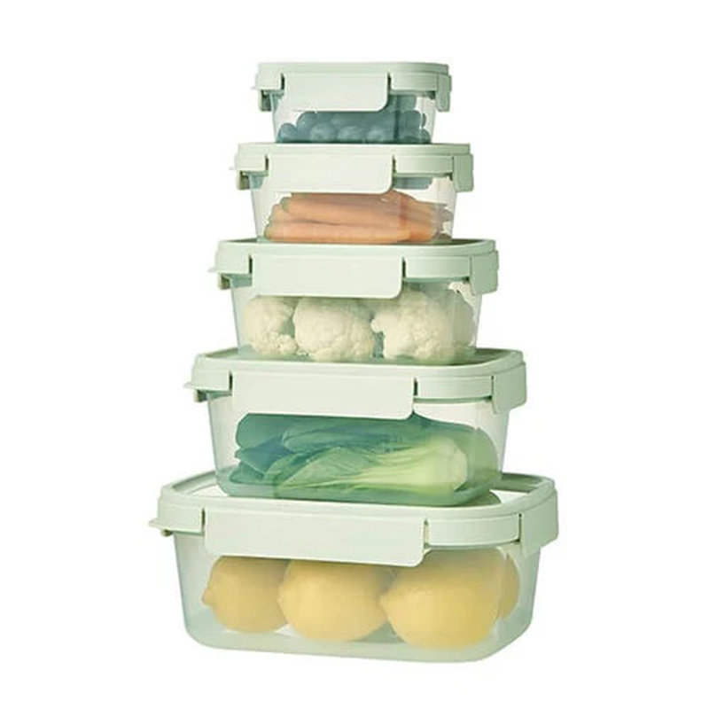  NestnLock 5-Piece Container Set - Sage, Green