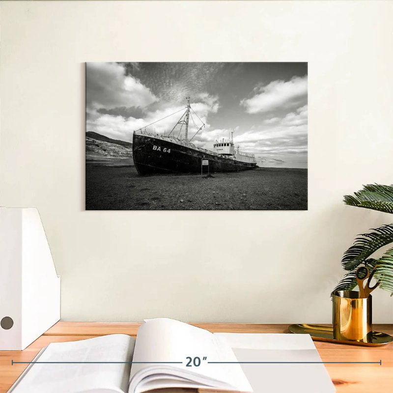 Mehar Deserted Ship, 8" H x 12" W