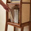 Bibliothèque multi-tablettes en rotin