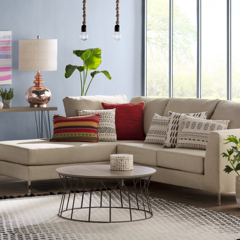 Mud Cloth Geometric Linen Reversible Throw Pillow