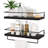 2 Piece Metal Floating Shelf with Towel Bar-1408489833